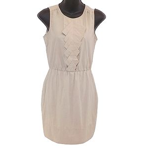BCBGeneration Geometric Ruffle Front Sleeveless Dress- Sz. XS